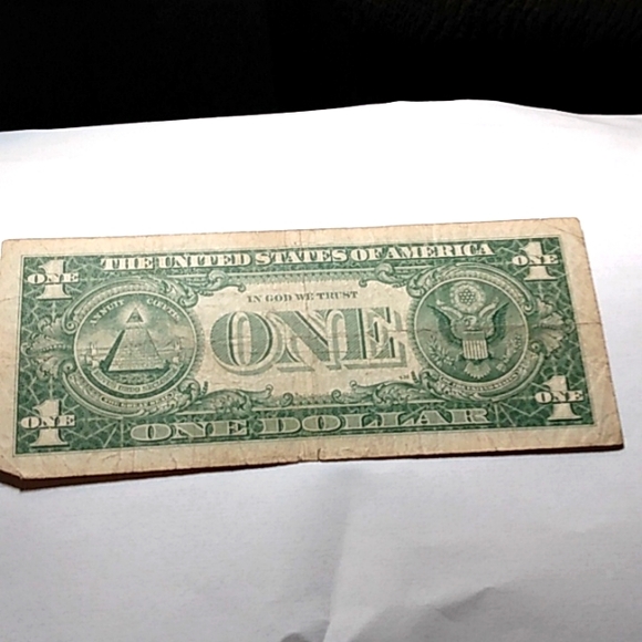 Series 1957 B Silver Certificate One Dollar Bill V50762024 A Blue Seal - Picture 2 of 4